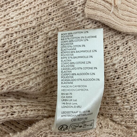 NWT Free People We The Free Tommy Turtleneck Sweater Size L Toasted Almond - Picture 10 of 10